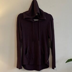 Bally Women's Rich Purple Cowl Neck Sweater